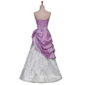 Grace Karin Long Bustier Violet et Blanc Bourgogne Quinceanera Robes Cheap CL2519